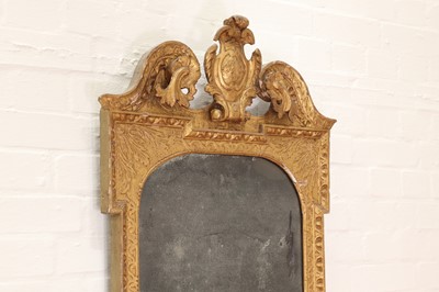 Lot 184 - A pair of George II gilt gesso pier mirrors