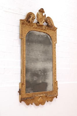Lot 184 - A pair of George II gilt gesso pier mirrors