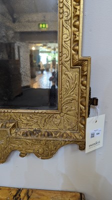 Lot 184 - A pair of George II gilt gesso pier mirrors