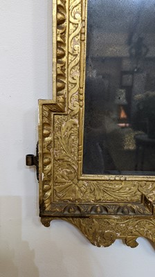 Lot 184 - A pair of George II gilt gesso pier mirrors