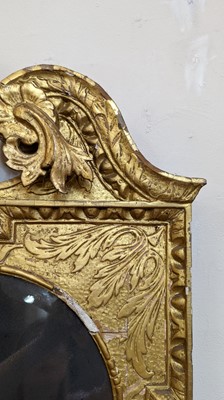 Lot 184 - A pair of George II gilt gesso pier mirrors
