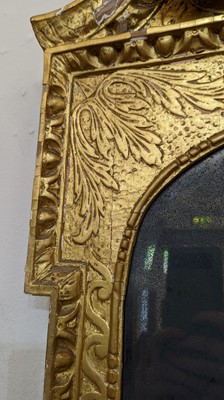 Lot 184 - A pair of George II gilt gesso pier mirrors