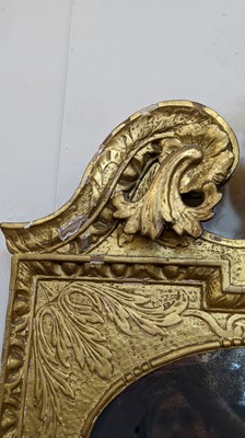Lot 184 - A pair of George II gilt gesso pier mirrors