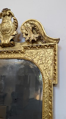 Lot 184 - A pair of George II gilt gesso pier mirrors