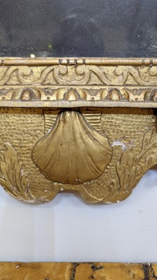Lot 184 - A pair of George II gilt gesso pier mirrors