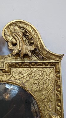 Lot 184 - A pair of George II gilt gesso pier mirrors