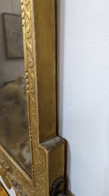 Lot 184 - A pair of George II gilt gesso pier mirrors