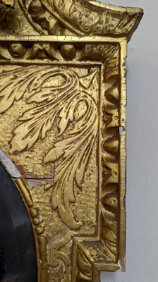Lot 184 - A pair of George II gilt gesso pier mirrors