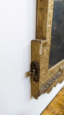 Lot 184 - A pair of George II gilt gesso pier mirrors