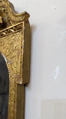 Lot 184 - A pair of George II gilt gesso pier mirrors