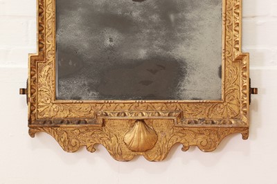 Lot 184 - A pair of George II gilt gesso pier mirrors