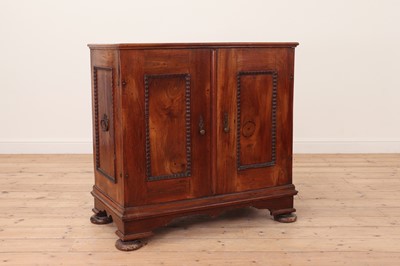 Lot 185 - A walnut cabinet