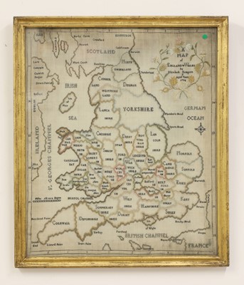Lot 188 - A George III map sampler of England and Wales