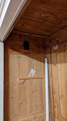 Lot 26 - A painted pine wardrobe