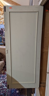 Lot 26 - A painted pine wardrobe