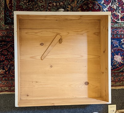 Lot 26 - A painted pine wardrobe