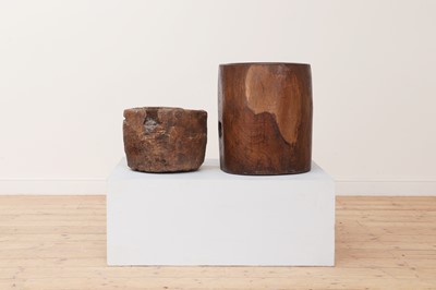 Lot 56 - A large carved mortar