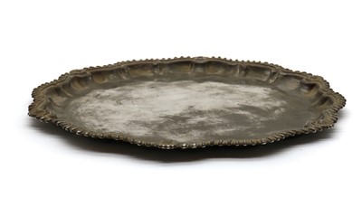 Lot 1 - A silver salver