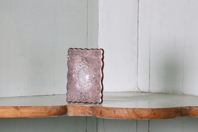 Lot 354 - A late Victorian silver card case