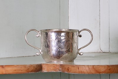Lot 330 - A James II silver porringer