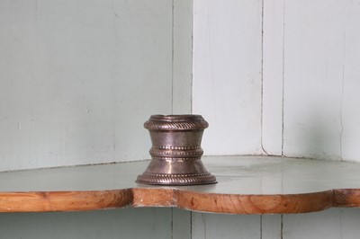 Lot 331 - A Queen Anne silver capstan salt cellar