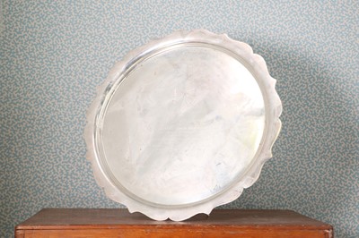 Lot 360 - A silver presentation salver