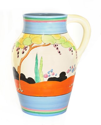 Lot 79 - A Clarice Cliff 'Appliqué Idyll' Isis jug