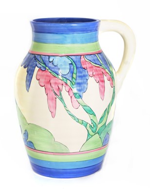 Lot 76 - A Clarice Cliff 'Rudyard' Isis jug