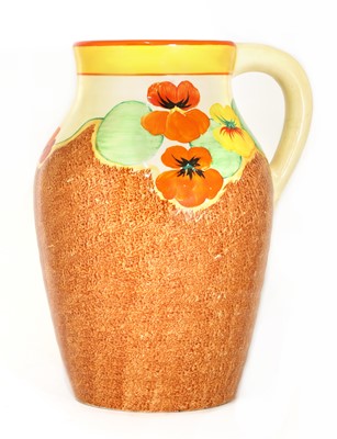 Lot 72 - A Clarice Cliff 'Nasturtium' Isis jug