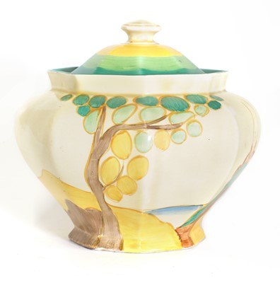 Lot 63 - A Clarice Cliff 'Secrets' jar and cover