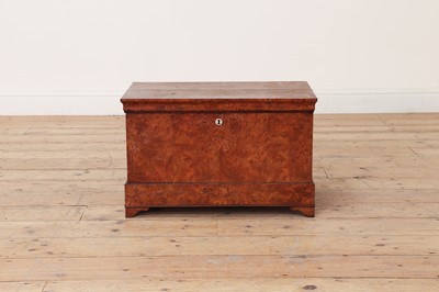 Lot 511 - A Biedermeier burr birch box