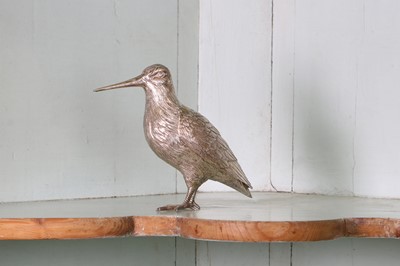 Lot 364 - A German metalware model of a woodcock