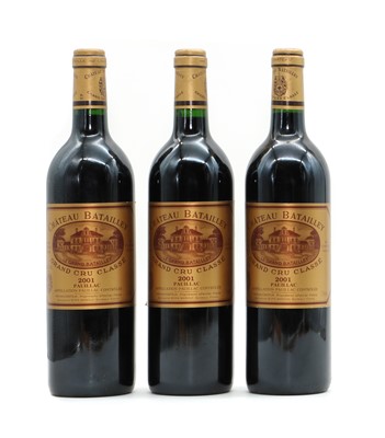 Lot 96 - Chateau Batailley, Pauillac, 5eme Grand Cru Classe, 2001 (3)