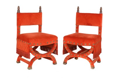 Lot 317 - A pair of side chairs