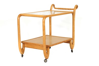 Lot 290 - An Italian blondewood trolley