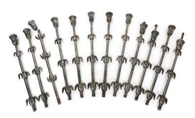 Lot 302 - Twelve cast steel balustrades