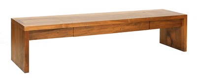 Lot 310 - A modern walnut bench