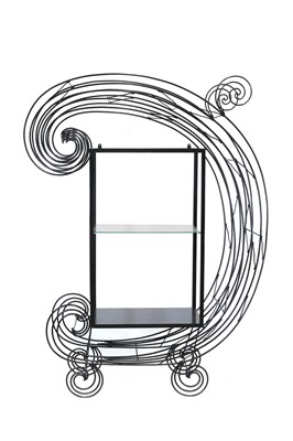 Lot 309 - A wrought iron display stand