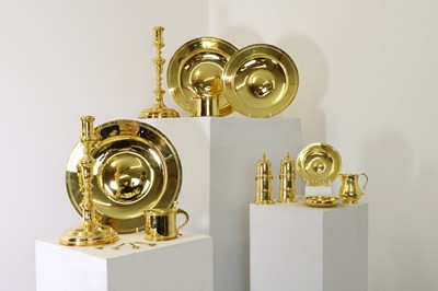 Lot 348 - The Colman 'Armada' silver-gilt presentation service