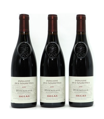 Lot 219 - Hermitage, Delas, Domaine des Tourettes, 2010 (3)