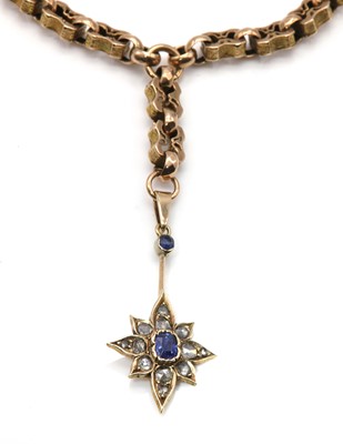 Lot 73 - A Victorian 9ct gold fancy link Albert chain