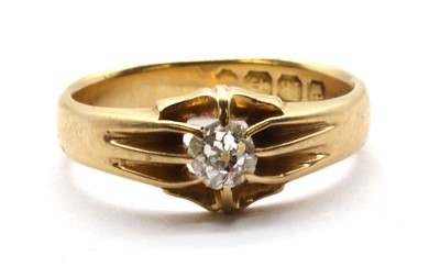 Lot 16 - An 18ct gold single stone diamond ring