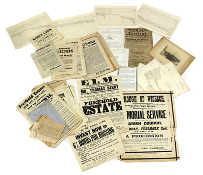 Lot 342 - WISBECH Ephemera