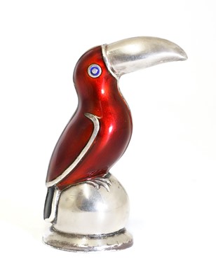 Lot 179 - A sterling silver novelty toucan salt caster