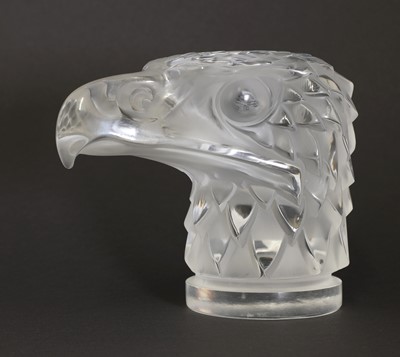 Lot 113 - A Lalique 'Tete d'Aigle' clear glass car mascot