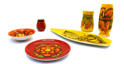 Lot 167 - A collection of Poole Pottery 'Delphis' pattern items
