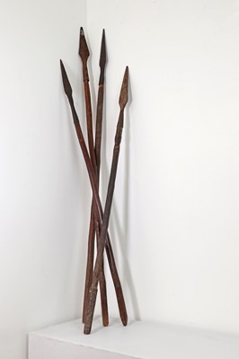 Lot 71 - Four tribal spears