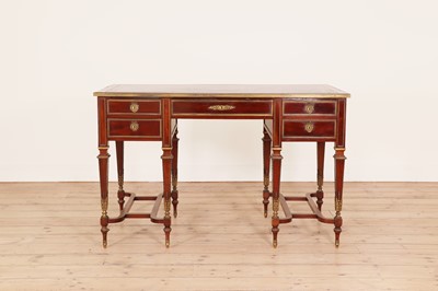 Lot 298 - A mahogany bureau Mazarin by Gillows of Lancaster