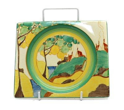 Lot 161 - A Clarice Cliff 'Secrets' plate