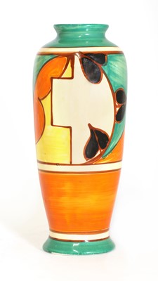 Lot 80 - A Clarice Cliff 'Branches and Squares' vase